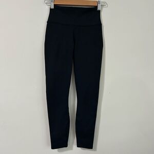 Fabletics Black Cropped High Waist Leggings
